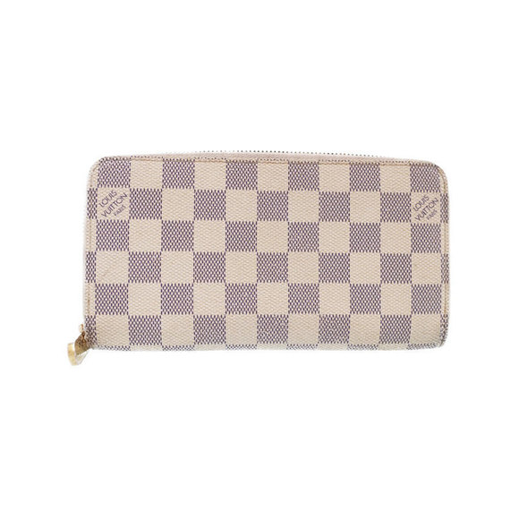 Louis Vuitton White Zippy Damier Wallet Azur - Picture 1 of 5